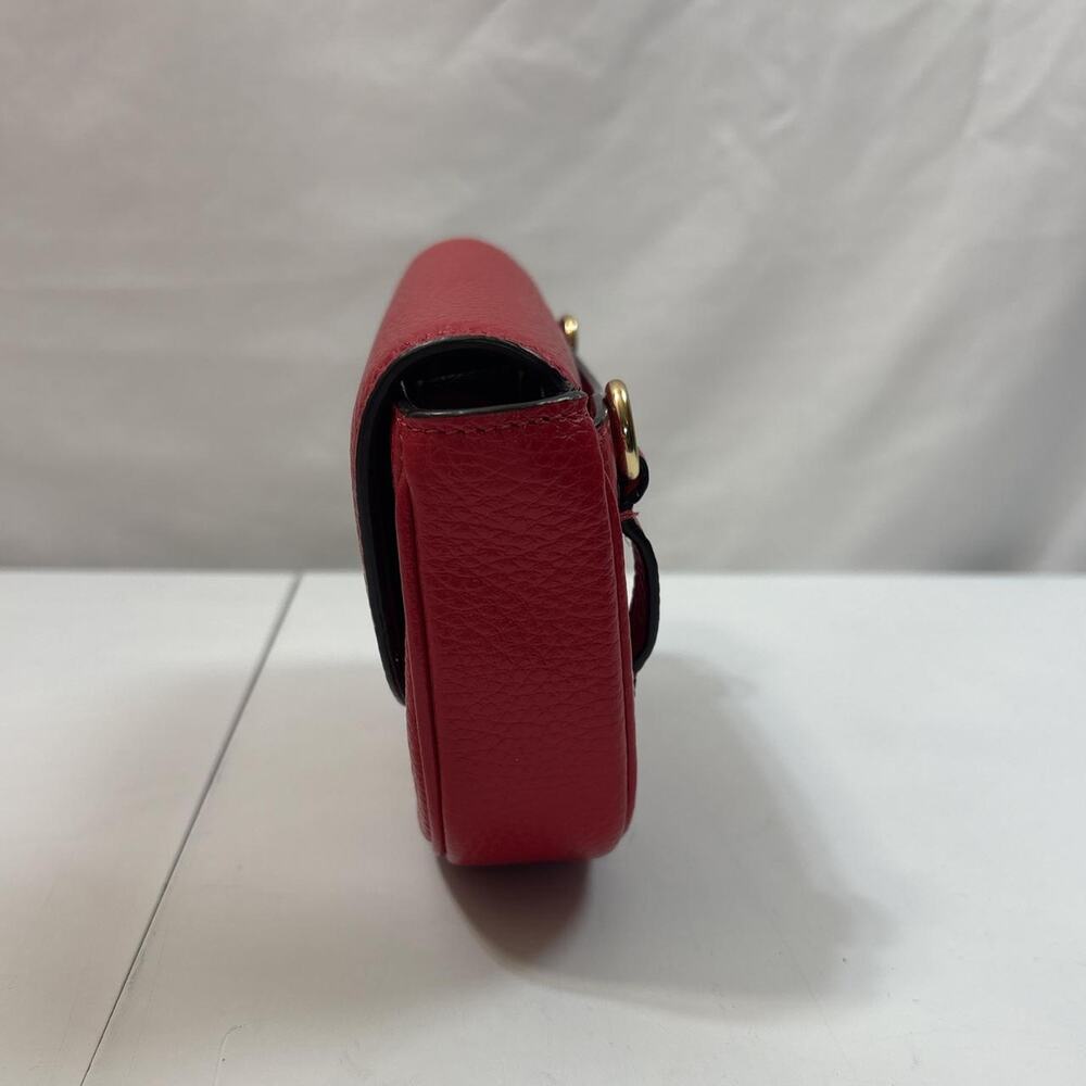 Coach Authentic Jade Mini Belt Bag F79941 In Red Pebble Leather - Picture 3 of 8